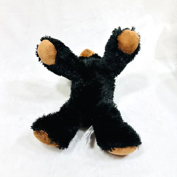 Aurora Black Bear Beanie Type Stuffed Plush Toy by Aurora - Picture 7 of 9